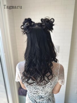 タグマル ハーフツインのお団子ヘア☆
