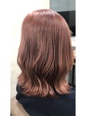 外ハネボブピンクベージュ
