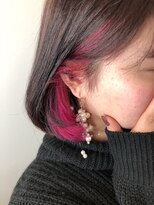 アヴァンス アリオ鳳店(AVANCE)&nbsp;イヤリングカラー×ボブ×ピンク