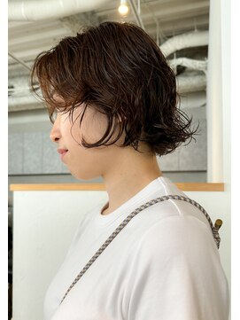 カフ(CAF) CAF  照下  ニュアンスパーマ　ボブ　大阪