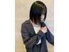 前髪（顔周りも可）縮毛＋前髪カット＋クイックトリートメント ￥8800