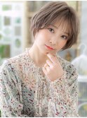 ミルクティーアッシュショートカットレイヤーc5北浦和30代40代!