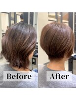 エス 天満扇町(esu)&nbsp;AH58小顔ショート/癖毛改善ショート/縮毛矯正ショート