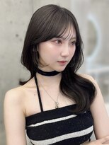 エヌアイ オモテサンドウ(ni omotesando)&nbsp;憧れ韓国ヘア/小顔顔周りカットレイヤーカット黒髪グレージュ