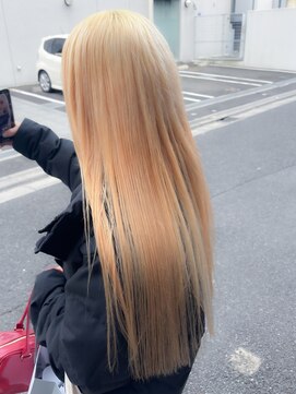 ロンドエニカ 大宮(Lond enika) ダブルカラーハイトーンロング似合わせカットウェーブミディアム