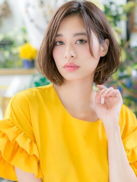 カバーヘアアンドスパ ブリス 浦和(COVER HAIR&SPA bliss) マロンベージュくびれボブディウルフレイヤーc6浦和20代30代40代