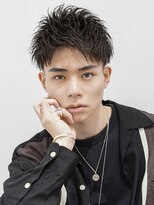 オーシャントーキョー(OCEAN TOKYO)&nbsp;ツーブロック刈り上げビジネスアップバングショート就活短髪束感