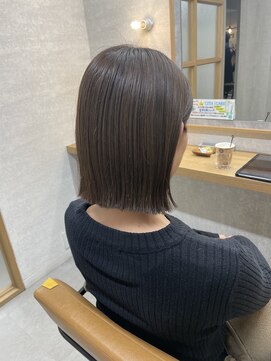 アレクサ 保谷(ALEXA) オイルで簡単スタイリング♪切りっぱなしボブ 朝の時短に◎