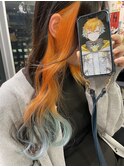 にじさんじ 宇佐美リト インナーカラー オレンジ グラデーション