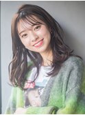顔周りレイヤー韓国ヘア美髪ロングウルフレイヤー_F0665