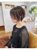 ミニショート。ラベンダーアッシュ。
