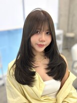 アイシー 表参道(ICY)&nbsp;レイヤーカット/韓国ヘア/ワンホンヘア/透明感オリーブカラー