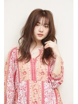 シャルム(charme)&nbsp;ロングレイヤーカット　透明感カラーで作るブラウンベージュ