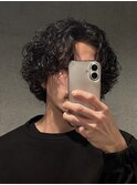 メンズパーマ スパイラルパーマ プードルパーマ 銀座 セルフィー