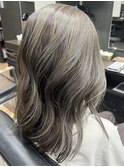 ブリーチハイライト髪質改善ダブルカラーレイヤーカット
