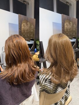 ノーム(norm) ブリーチなしで叶うヘーゼルベージュ