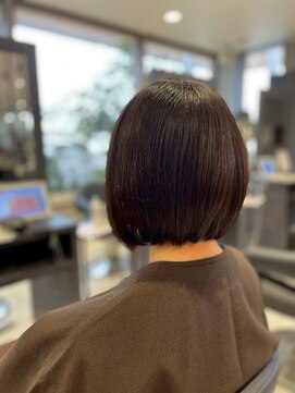 アース 南福島店(HAIR&MAKE EARTH) 軽さがある前下がりボブ