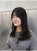 韓国レイヤー/ミディアムレイヤー/顔まわりレイヤー