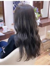 スワン山の田 ブリーチなしオリーブグレージュ