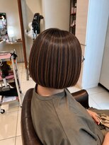 ヘアーウィーヴ 佐倉店(hair Weve)&nbsp;ハイライトボブ/佐倉/ボブ