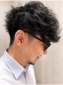 ツイストスパイラルパーマ/スパイキーショート/ツーブロック