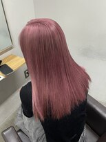 リグ 横浜(Lig.) ピンクラベンダーピンクヘアーブリーチダブルカラーハイトーン
