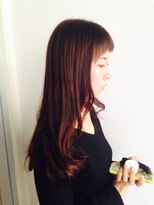 フェリシータ 緑地公園店(felicita)&nbsp;コケティッシュ&フェアリー眉上バングの甘辛ウェービーロング