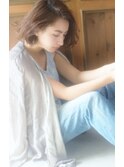 【RIMA】HARUKI 外国人風☆かきあげた無造作な質感のラフBob