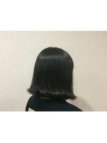 美容室テク アート バイ シック ワンレングスボブ