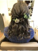 シンプルハーフアップ