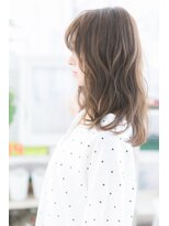 ミック ヘアアンドビューティー 大山店(miq  Hair&Beauty)&nbsp;シースルーバングｘオリーブグレージュでこなれウェーブb