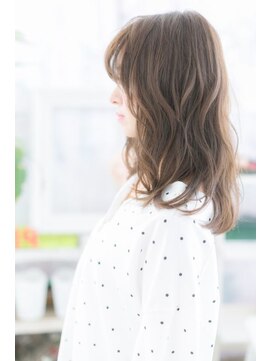 ミック ヘアアンドビューティー 大山店(miq  Hair&Beauty) シースルーバングｘオリーブグレージュでこなれウェーブb