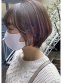 ［福嶋潤也］6/カーキグレージュ/大人かわいい/ボブ/髪質改善