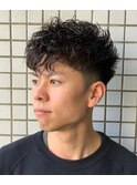 フェード×ランダムパーマ[錦糸町][理容室]