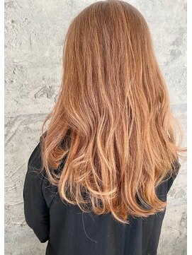 ブロッサム 富士見市 みずほ台(Blossom) バレイヤージュ　ロング　ハイトーンカラー