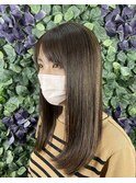 【ハイライト】ミディアムヘア × 3Dハイライトカラー