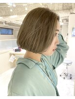 ラベスト キョウト(LOVEST)&nbsp;ベージュカラーの河原町ボブ