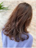 ココアグレージュ/セミロング