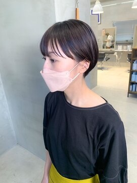 テトヘアー(teto hair) 耳掛けショート、マッシュショート、アッシュブラウン