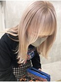 ハイトーンホワイトベージュグレージュケアブリーチ