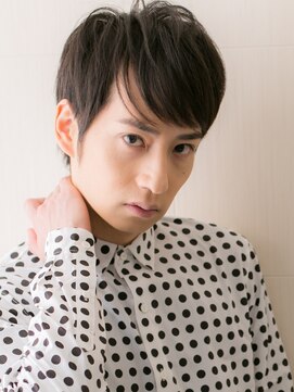 グルーミングサロン バーバー キャッスル 北浦和西口(Grooming salon Barber Castle) アッシュブラックと長めバングで甘め大人ショートP北浦和