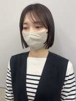 サンド 鹿児島中央(sand)&nbsp;@ayumi_sand ミニボブ　ハウバング　ラベンダーブラウン