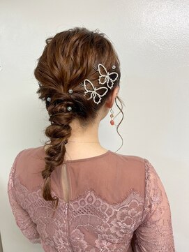 バブルス 新所沢店(BUBBLES) お呼ばれ編み下ろしアレンジ