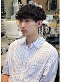 無造作波巻きスパイラルマッシュin大宮メンズカットパーマ美容室