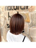 ナチュラルハイセンス 本店(natural high sense)&nbsp;外ハネ×アンバーベージュ 町屋/似合わせカット