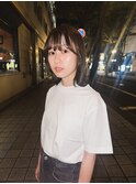 大人かわいい似合わせカットイメチェン小顔前髪こなれミディ