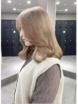 ベレーザ 渋谷(BELEZA) 10362秋色くすみベージュシャギーボブレイヤーオリーブベージュ