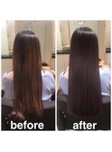 髪質改善改善ビフォーアフター