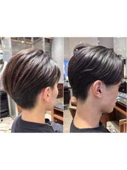 伸びてきてもまとまる、スタイル維持しやすい仕上がりに☆マッシュスタイルやダブルカラー、眉カットも◎