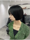 首が綺麗に見えるショートボブ